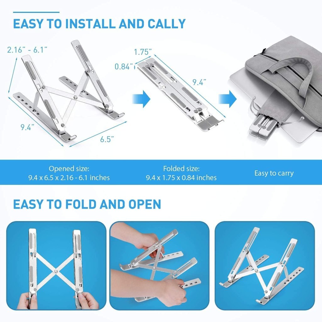 Foldable Aluminium Laptop Stand Office & Stationery